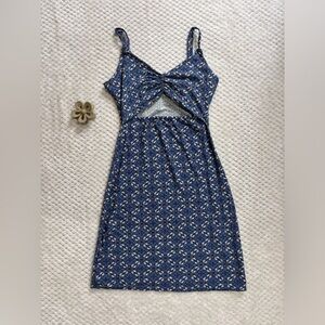 Soft Blue Floral Dress